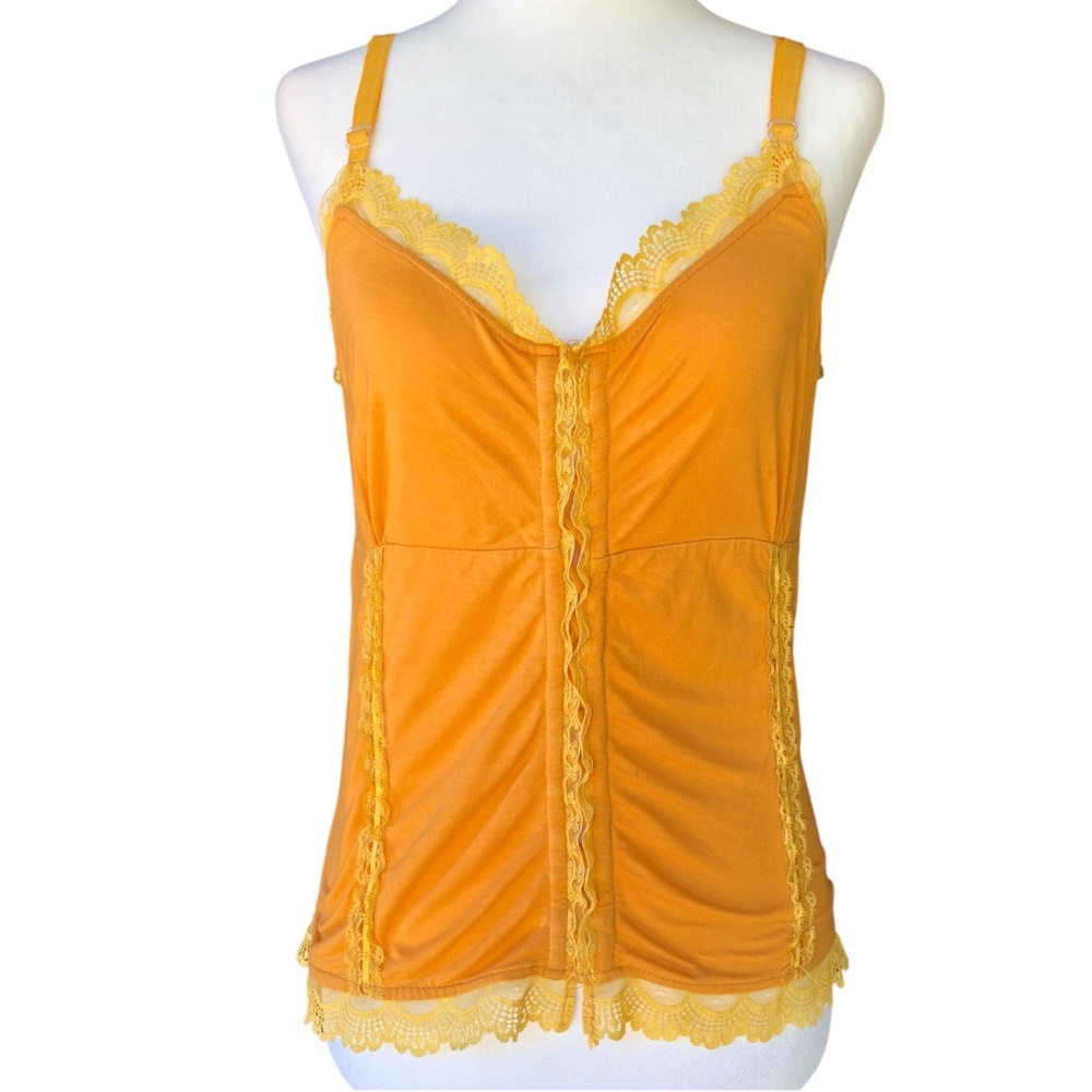 Poupette st barth vintage Camisole in bright golden hour orange